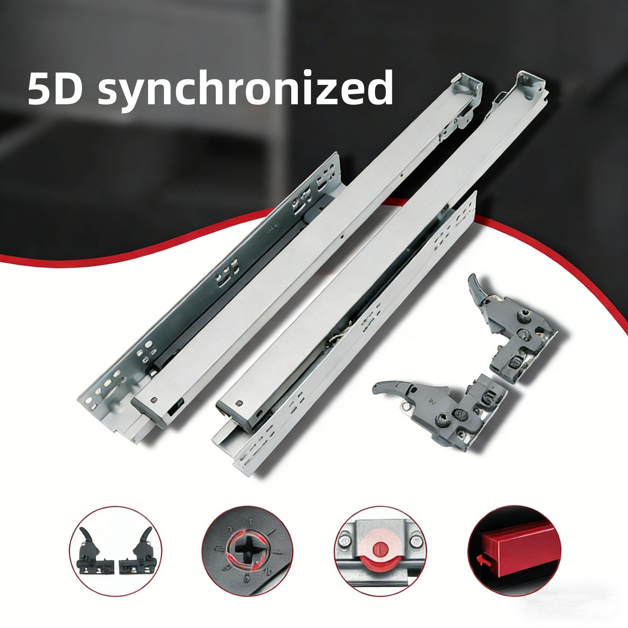 Premium 5D Undermount Drawer Slides | Soft Close Concealed Runner Wholesale